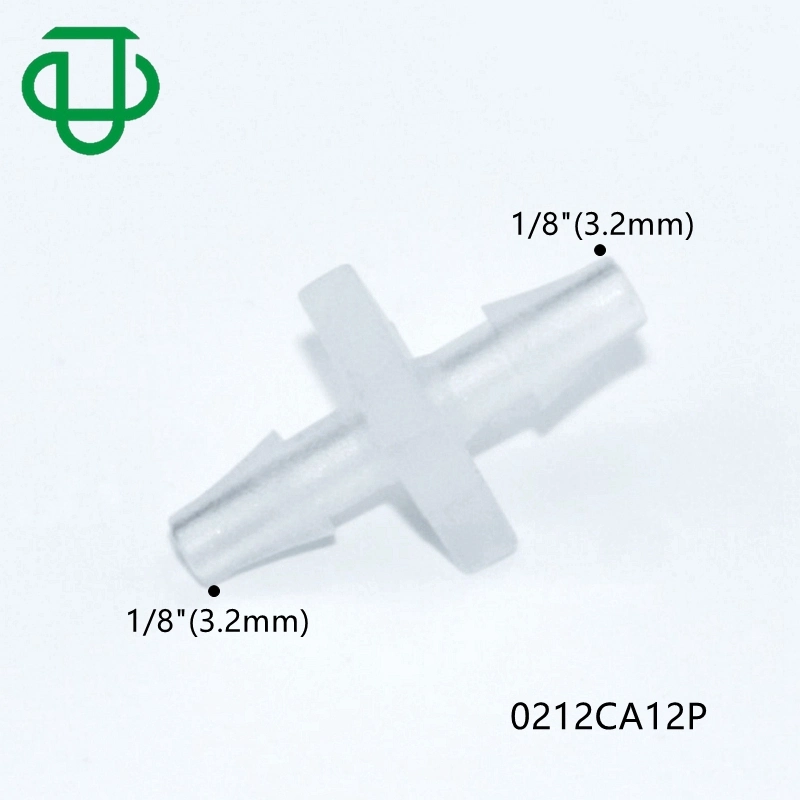 Ju Mini 1/8" 3.2mm Plastic Hose Barb Fittings I-Shaped Tube Joint 2 Way Medical Air Hose Connector