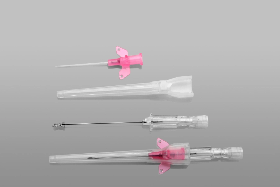 Medical Consumables IV Cannula Catheter Intravenous Catheter with Injection Port 18g/20g/22g/24G